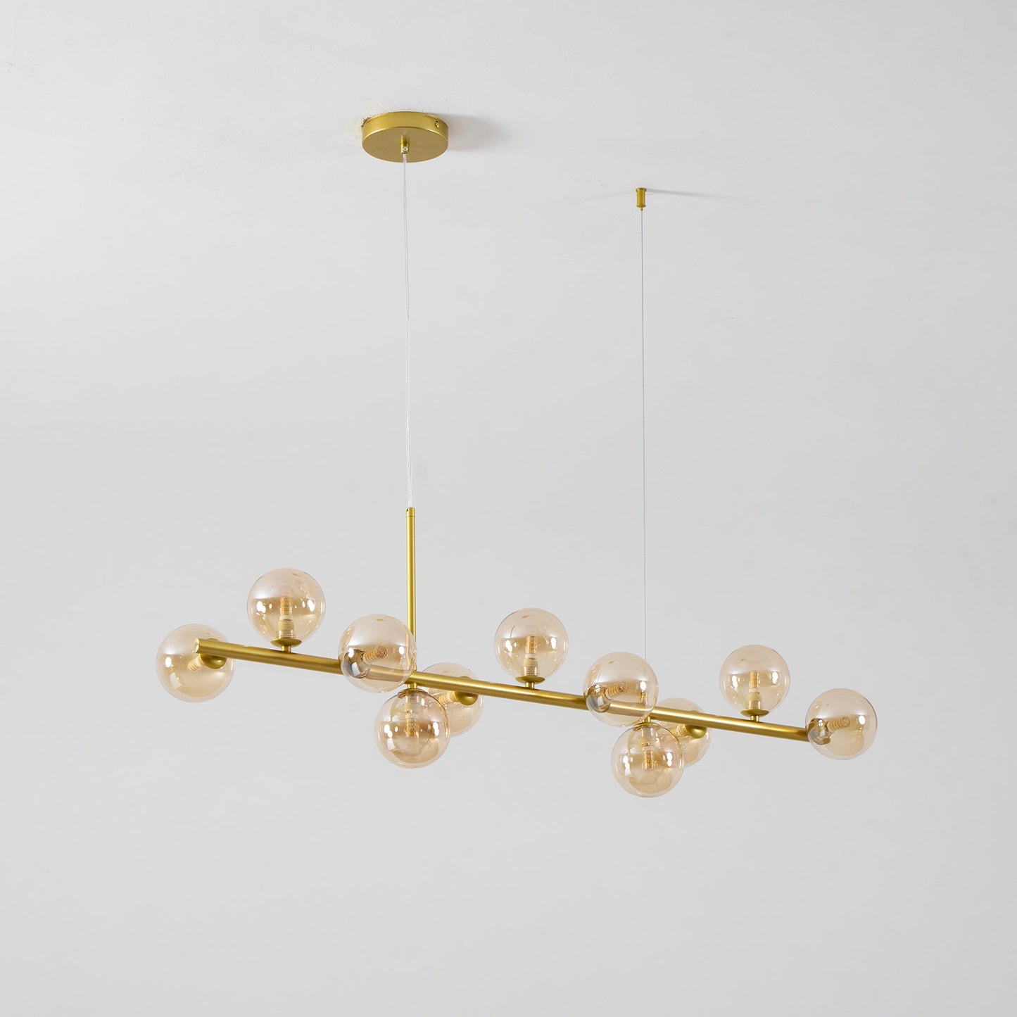 Aurelia Globe Chandelier - Modern Design with Adjustable Height & LED