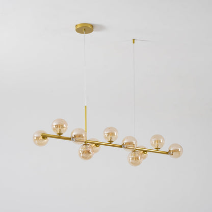 Aurelia Globe Chandelier - Modern Design with Adjustable Height & LED