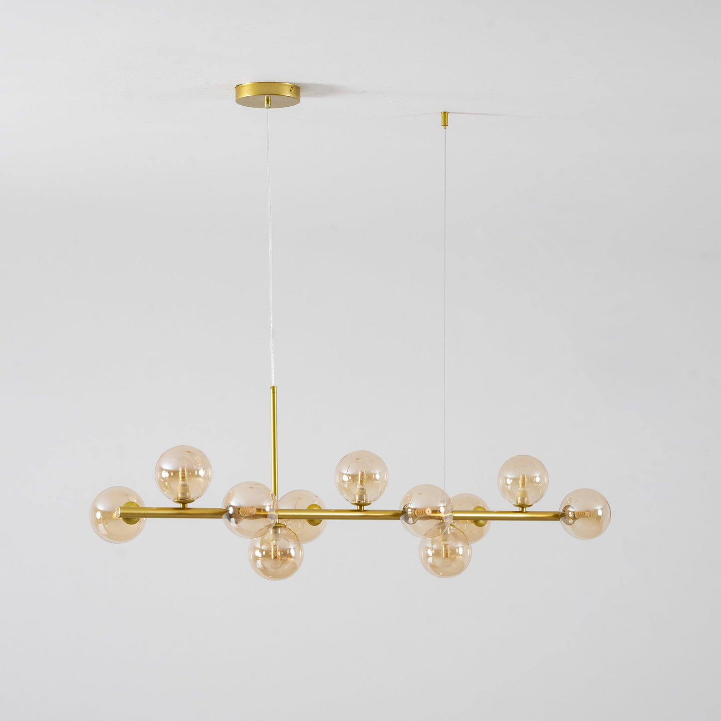 Aurelia Globe Chandelier - Modern Design with Adjustable Height & LED