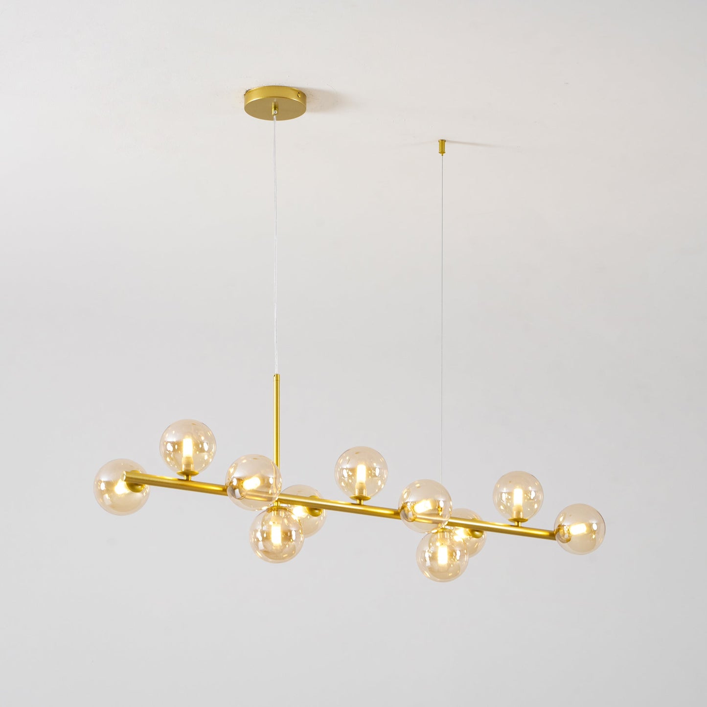 Aurelia Globe Chandelier - Modern Design with Adjustable Height & LED