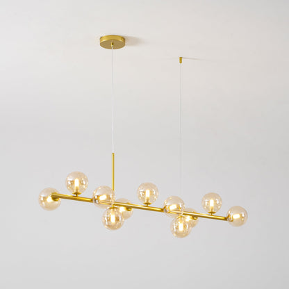Aurelia Globe Chandelier - Modern Design with Adjustable Height & LED