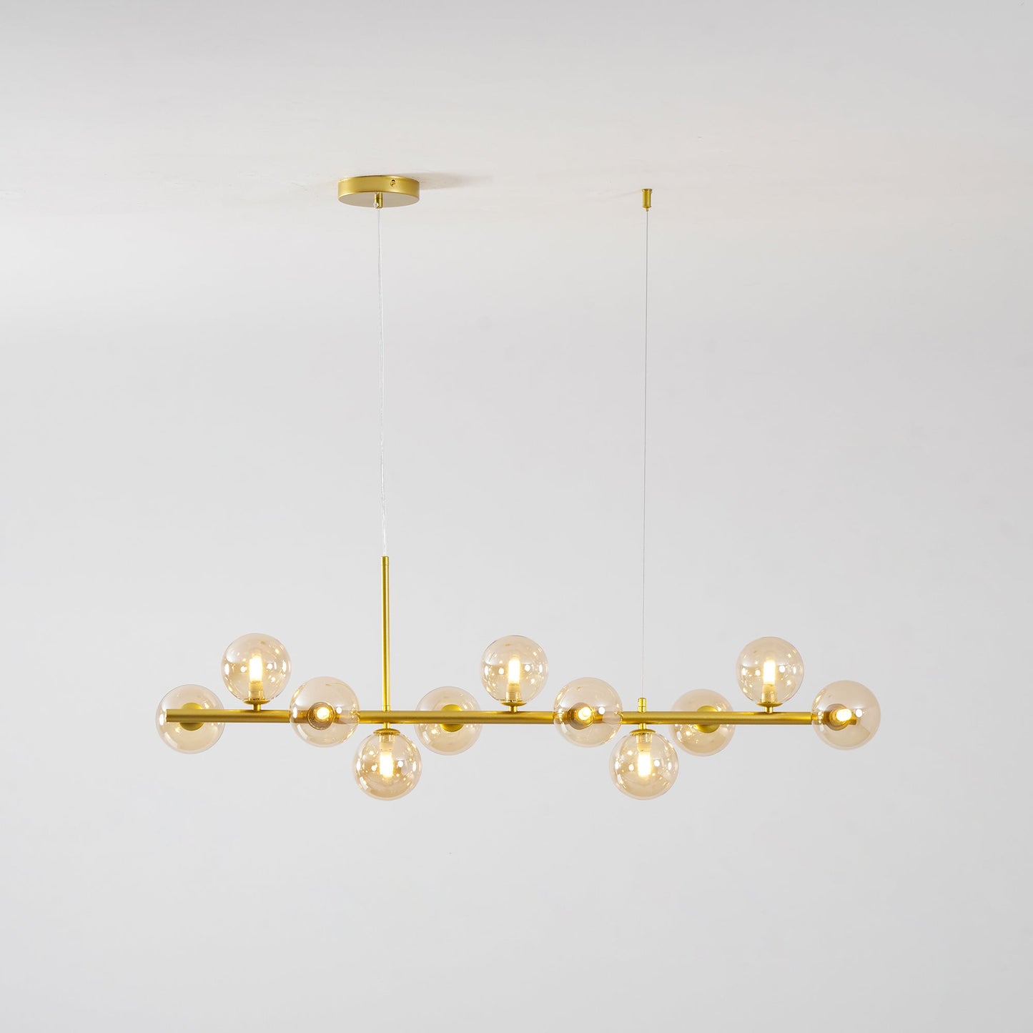 Aurelia Globe Chandelier - Modern Design with Adjustable Height & LED