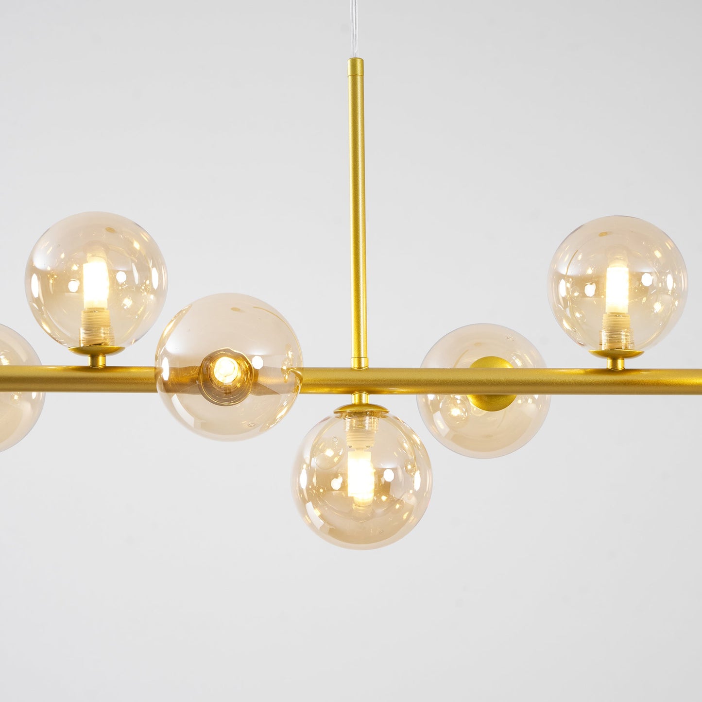 Aurelia Globe Chandelier - Modern Design with Adjustable Height & LED