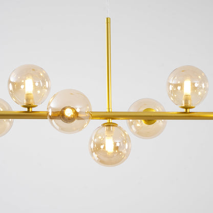 Aurelia Globe Chandelier - Modern Design with Adjustable Height & LED