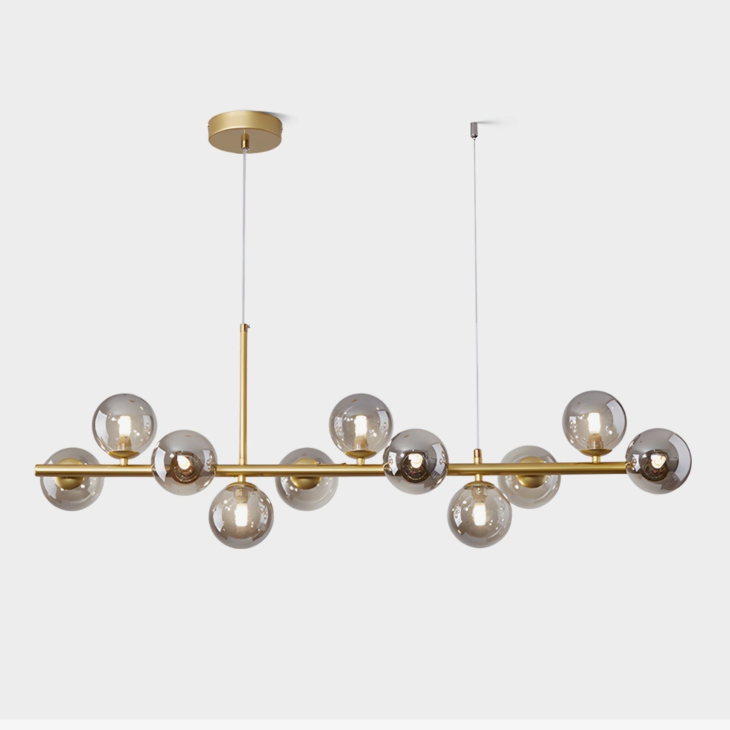 Aurelia Globe Chandelier - Modern Design with Adjustable Height & LED