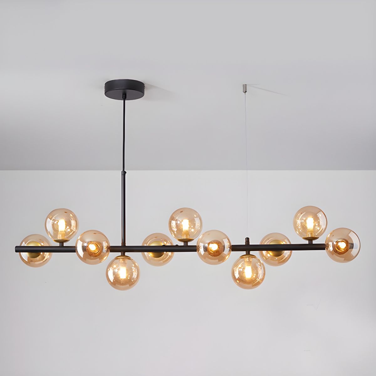 Aurelia Globe Chandelier - Modern Design with Adjustable Height & LED