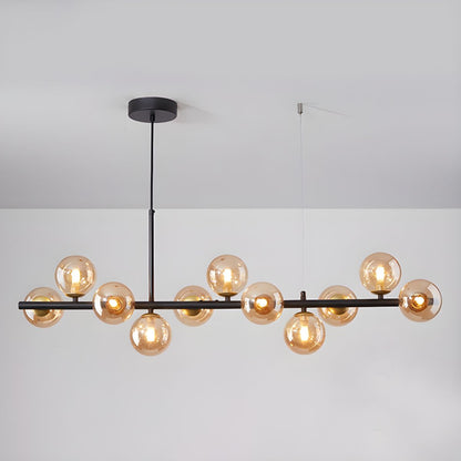Aurelia Globe Chandelier - Modern Design with Adjustable Height & LED