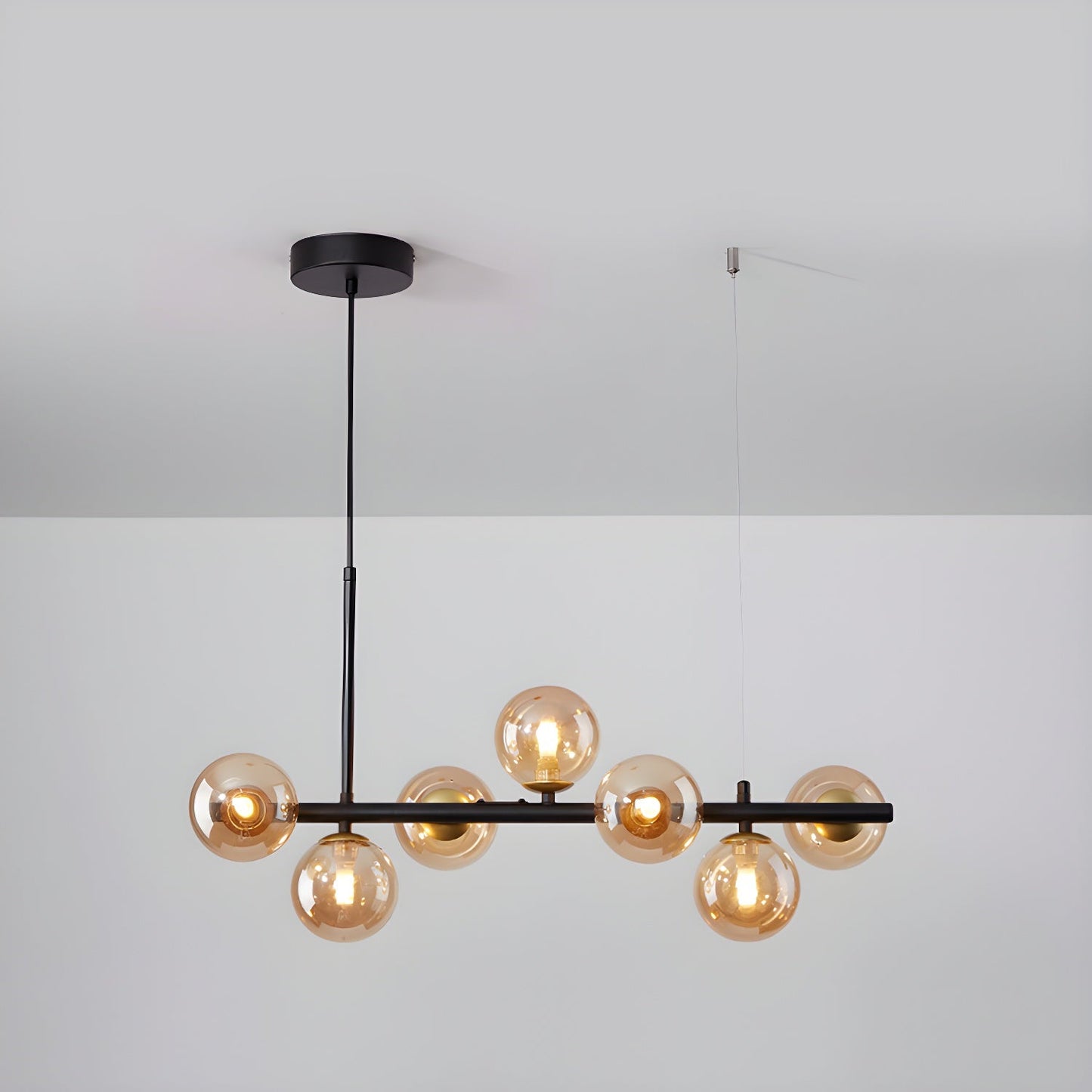 Aurelia Globe Chandelier - Modern Design with Adjustable Height & LED