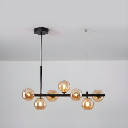 Aurelia Globe Chandelier - Modern Design with Adjustable Height & LED