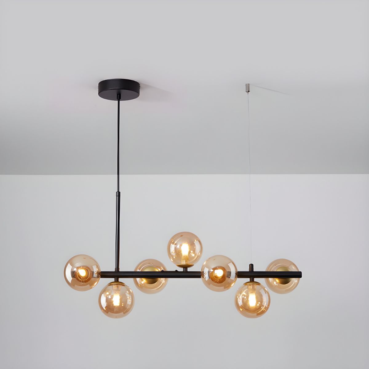 Aurelia Globe Chandelier - Modern Design with Adjustable Height & LED