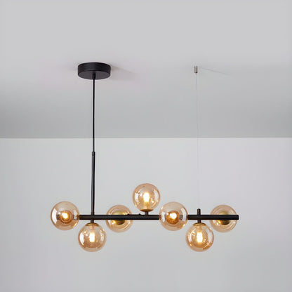 Aurelia Globe Chandelier - Modern Design with Adjustable Height & LED