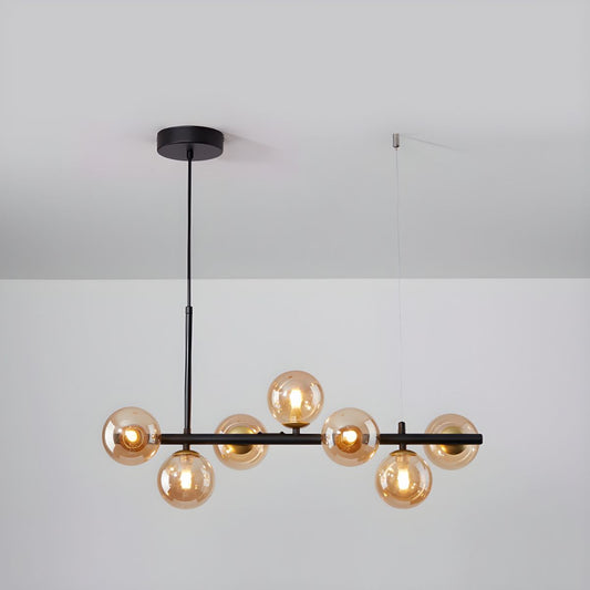 Aurelia Globe Chandelier - Modern Design with Adjustable Height & LED