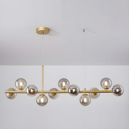 Aurelia Globe Chandelier - Modern Design with Adjustable Height & LED