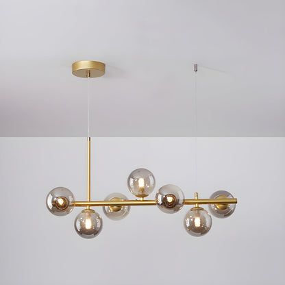 Aurelia Globe Chandelier - Modern Design with Adjustable Height & LED