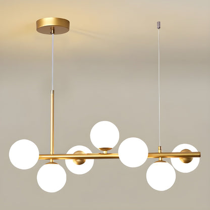 Aurelia Globe Chandelier - Modern Design with Adjustable Height & LED