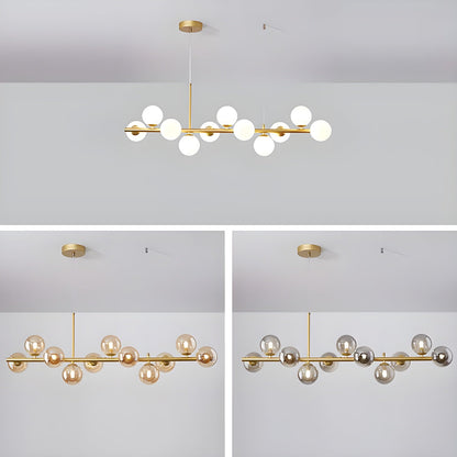 Aurelia Globe Chandelier - Modern Design with Adjustable Height & LED