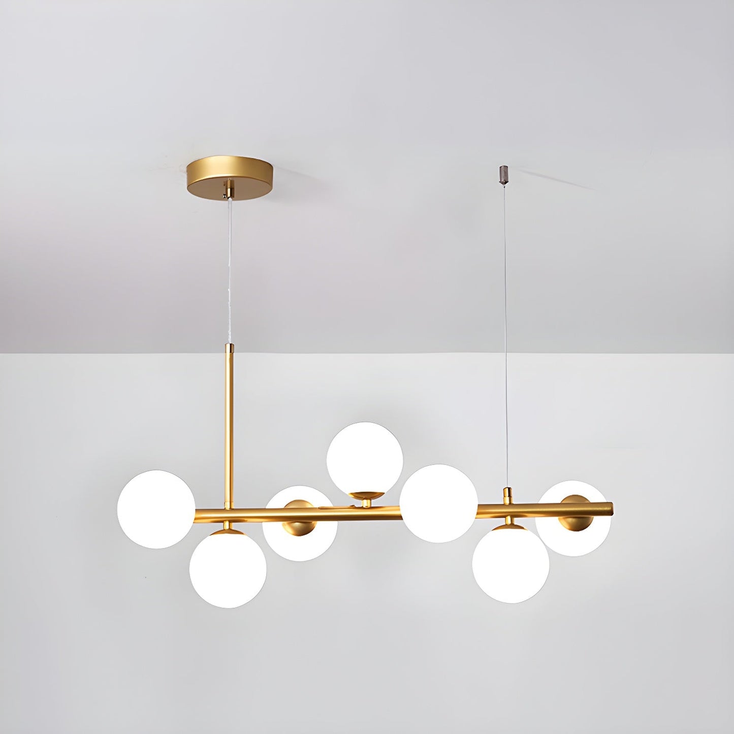 Aurelia Globe Chandelier - Modern Design with Adjustable Height & LED