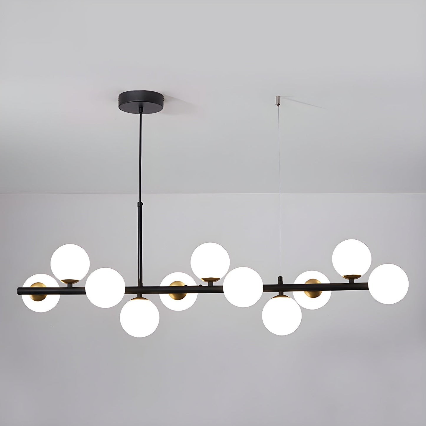 Aurelia Globe Chandelier - Modern Design with Adjustable Height & LED