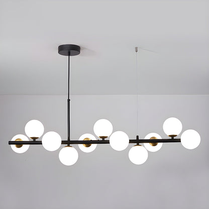 Aurelia Globe Chandelier - Modern Design with Adjustable Height & LED
