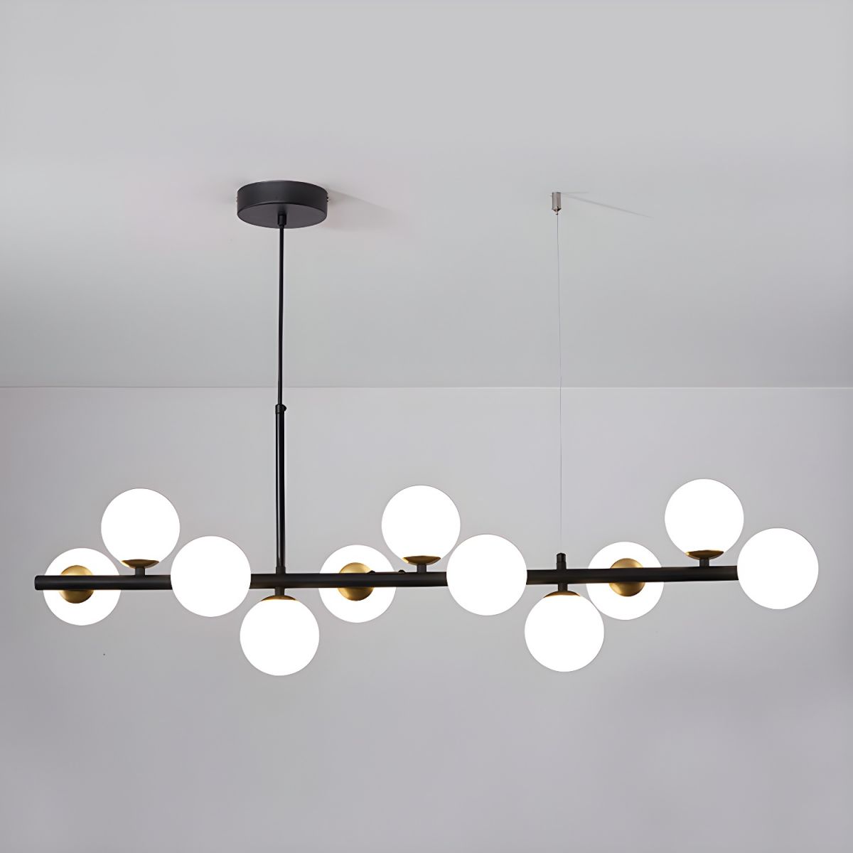 Aurelia Globe Chandelier - Modern Design with Adjustable Height & LED