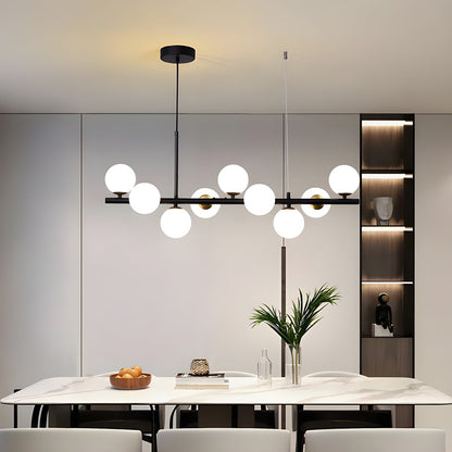Aurelia Globe Chandelier - Modern Design with Adjustable Height & LED