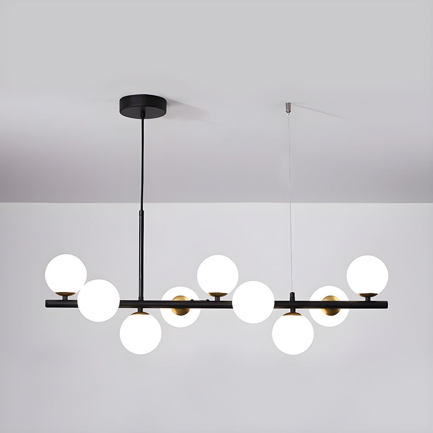 Aurelia Globe Chandelier - Modern Design with Adjustable Height & LED