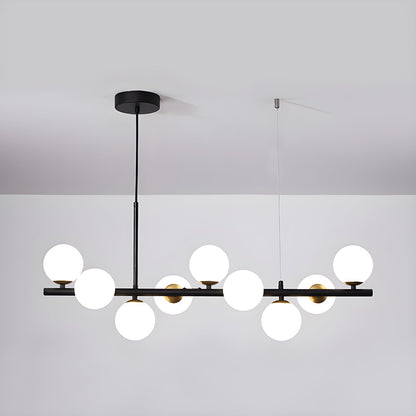 Aurelia Globe Chandelier - Modern Design with Adjustable Height & LED