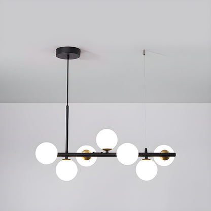 Aurelia Globe Chandelier - Modern Design with Adjustable Height & LED