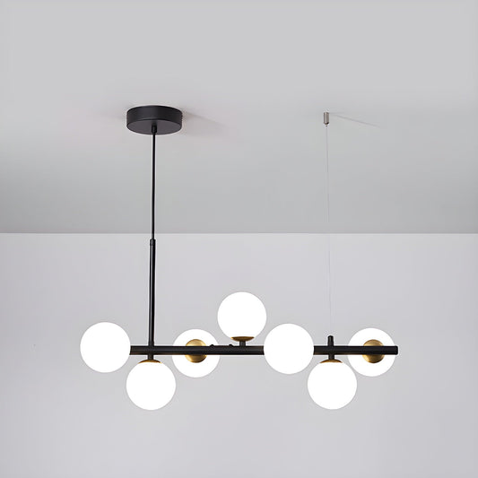 Aurelia Globe Chandelier - Modern Design with Adjustable Height & LED