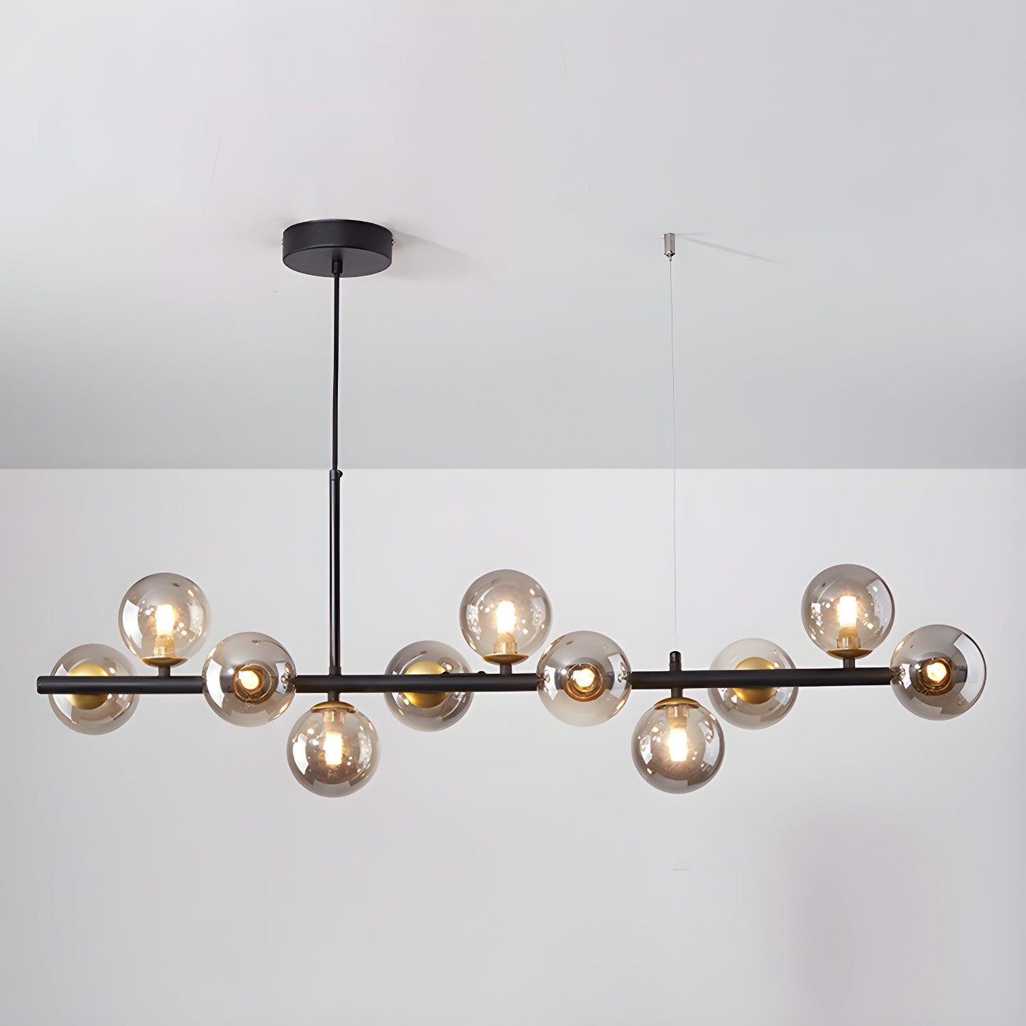 Aurelia Globe Chandelier - Modern Design with Adjustable Height & LED