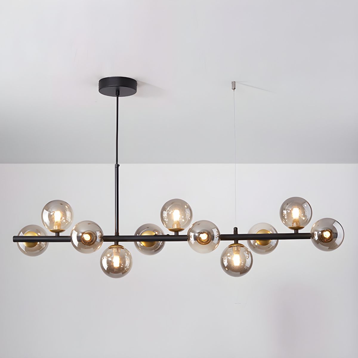 Aurelia Globe Chandelier - Modern Design with Adjustable Height & LED