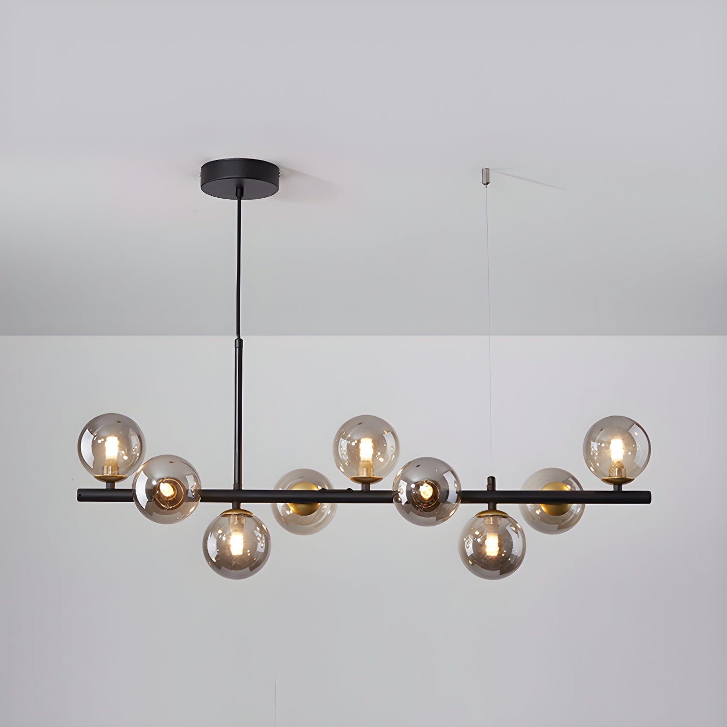 Aurelia Globe Chandelier - Modern Design with Adjustable Height & LED