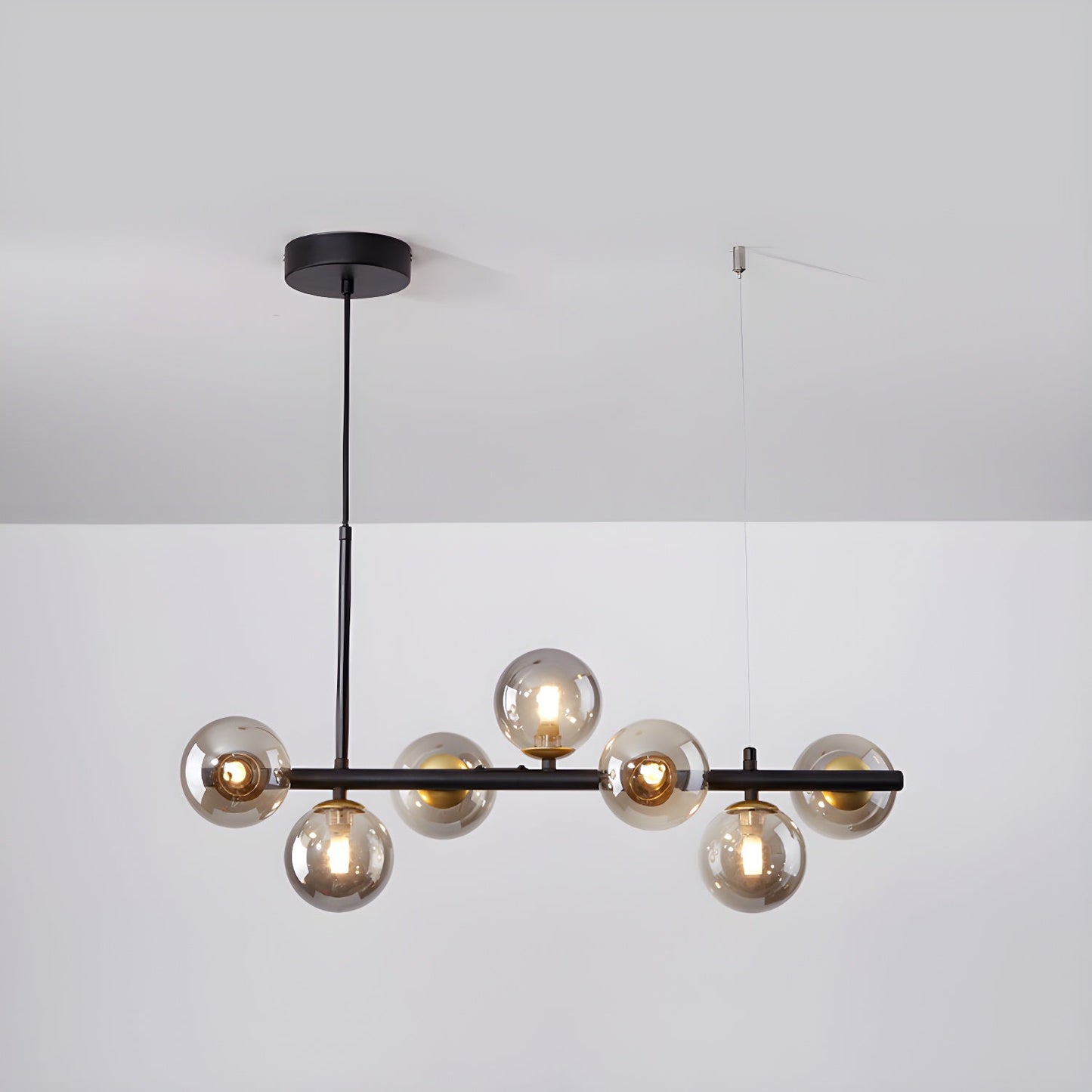 Aurelia Globe Chandelier - Modern Design with Adjustable Height & LED