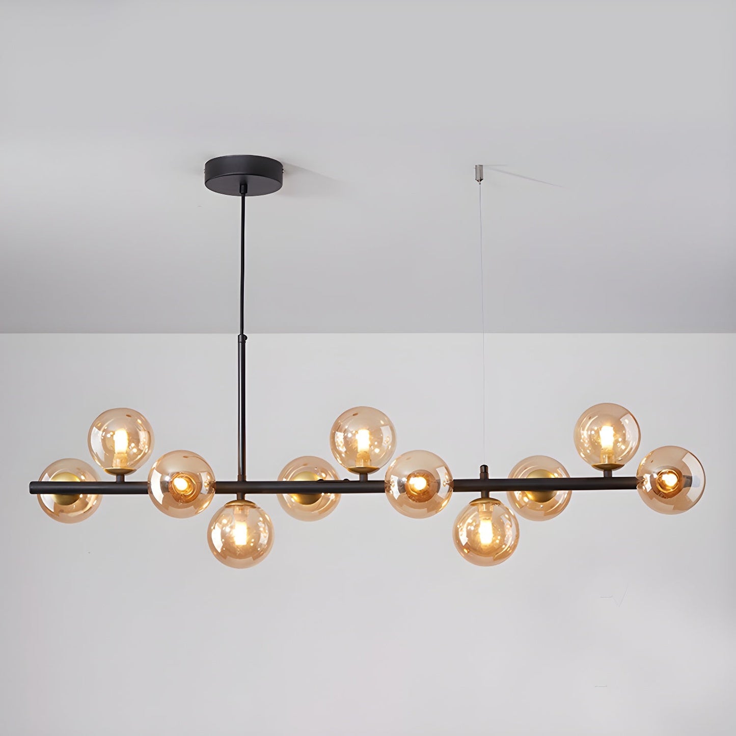 Aurelia Globe Chandelier - Modern Design with Adjustable Height & LED