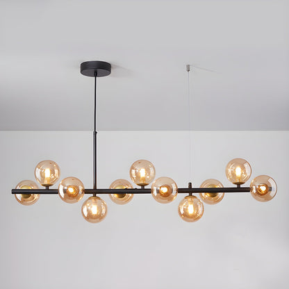 Aurelia Globe Chandelier - Modern Design with Adjustable Height & LED