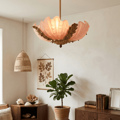 Aurelia Shell Chandelier - Elegant Design with Adjustable Height & LED
