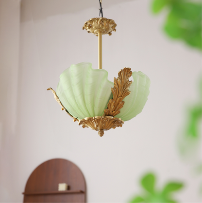 Aurelia Shell Chandelier - Elegant Design with Adjustable Height & LED