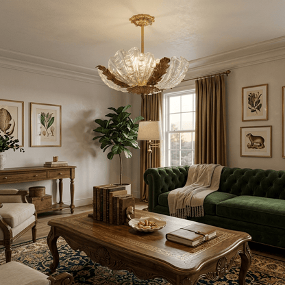 Aurelia Shell Chandelier - Elegant Design with Adjustable Height & LED