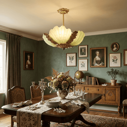 Aurelia Shell Chandelier - Elegant Design with Adjustable Height & LED