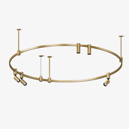 Auroom Round Chandelier - Modern Design with Dimmable LED Lighting