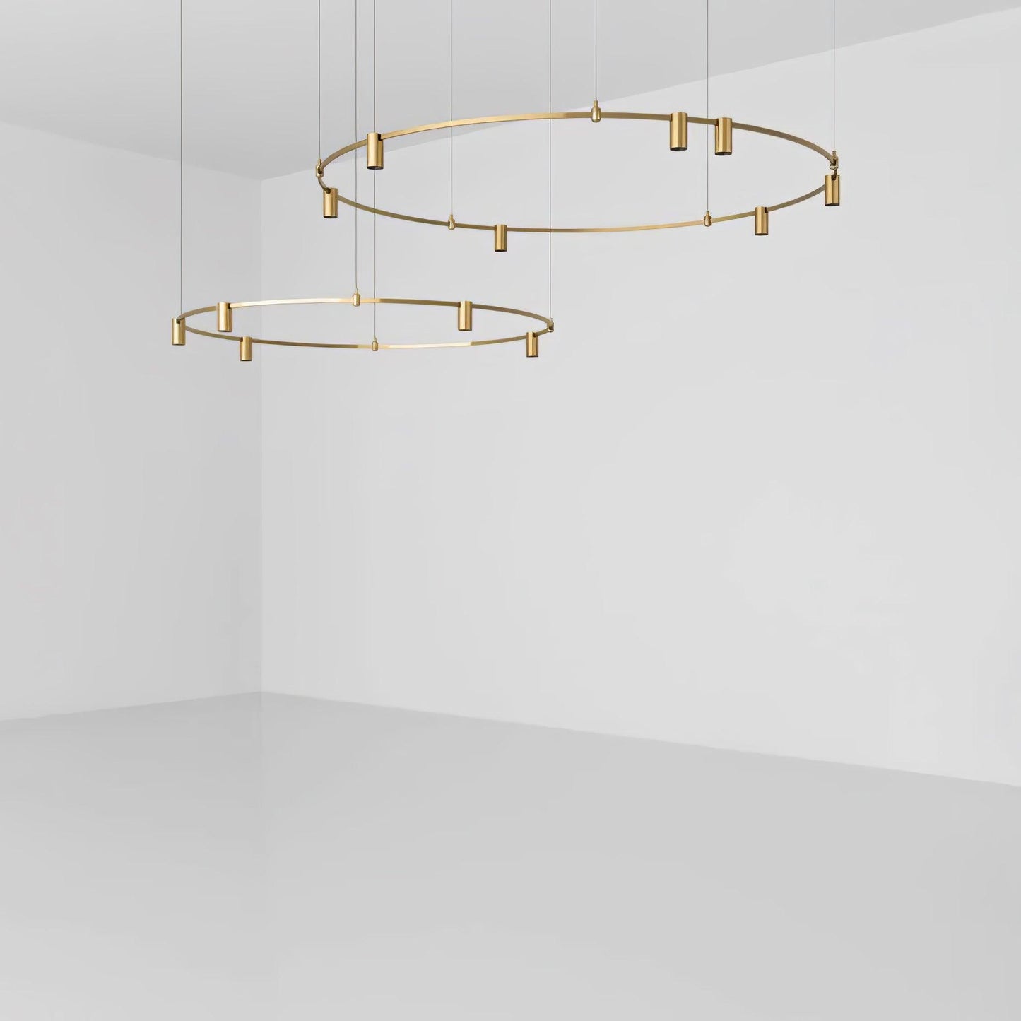 Auroom Round Chandelier - Modern Design with Dimmable LED Lighting