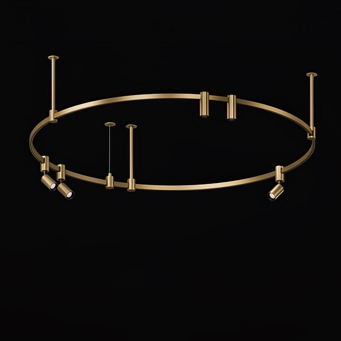 Auroom Round Chandelier - Modern Design with Dimmable LED Lighting
