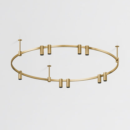 Auroom Round Chandelier - Modern Design with Dimmable LED Lighting