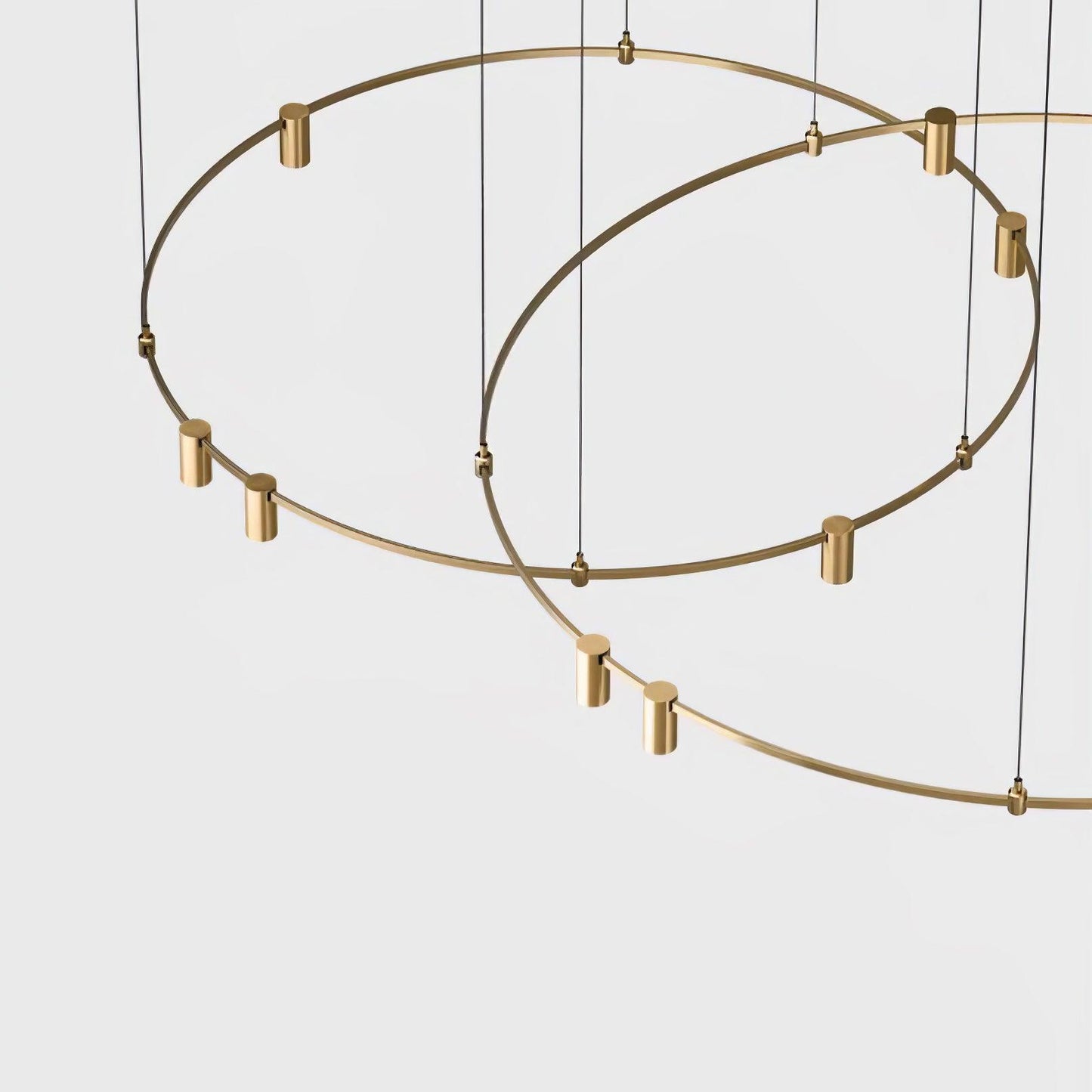 Auroom Round Chandelier - Modern Design with Dimmable LED Lighting