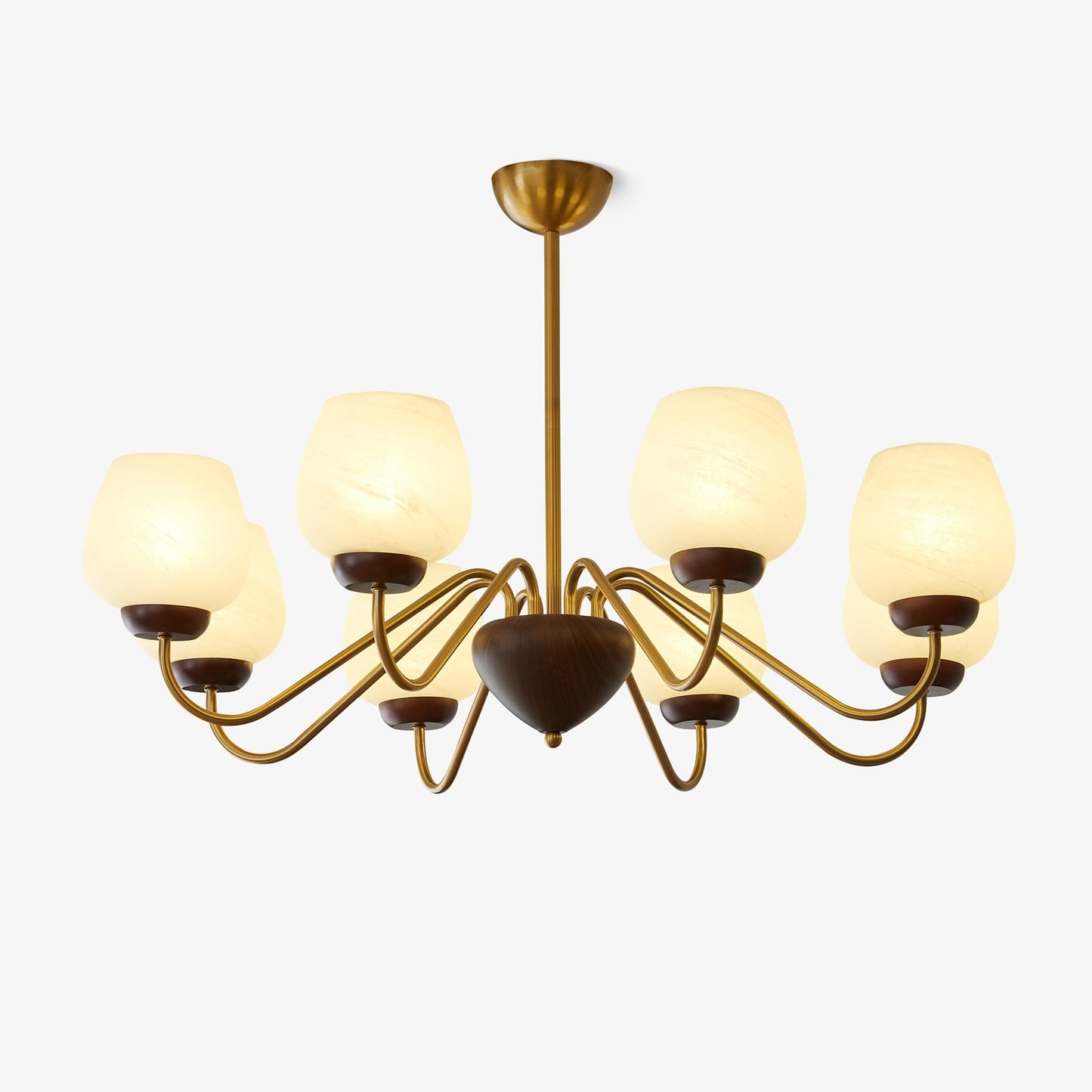 Aurorium Chandelier - Elegant Crystal Design with Adjustable Height