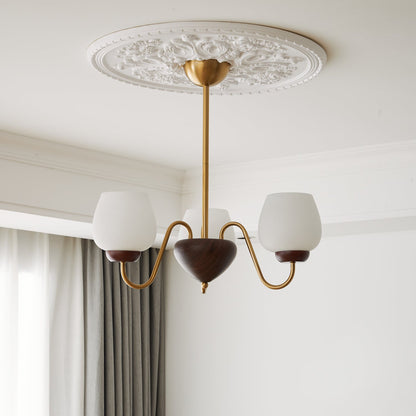 Aurorium Chandelier - Elegant Crystal Design with Adjustable Height