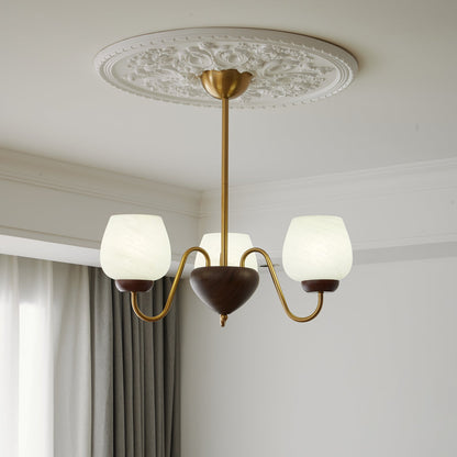 Aurorium Chandelier - Elegant Crystal Design with Adjustable Height