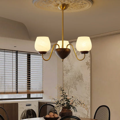 Aurorium Chandelier - Elegant Crystal Design with Adjustable Height