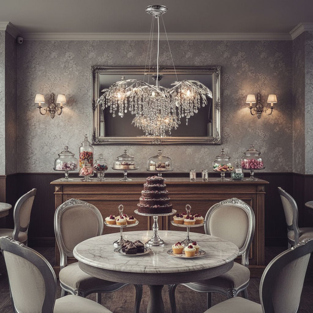 Elegant Autumn Twilight Chandelier - Dimmable LED, Adjustable Height