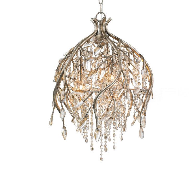 Elegant Autumn Twilight Chandelier - Dimmable LED, Adjustable Height